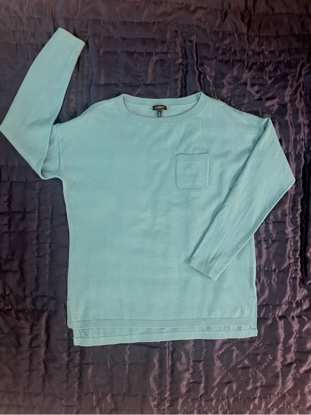 Talbots Teal  Green Sweater